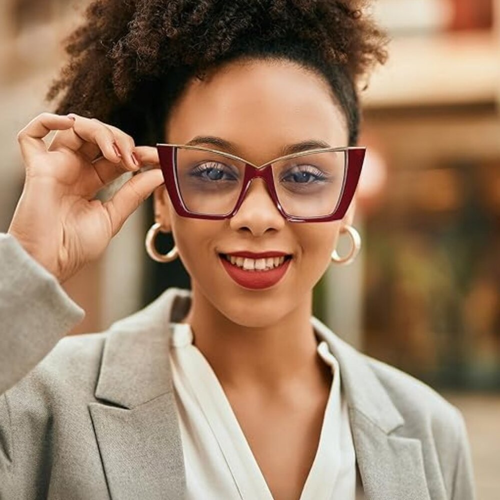 Fashion Cat Eye Light Blocking Glasses